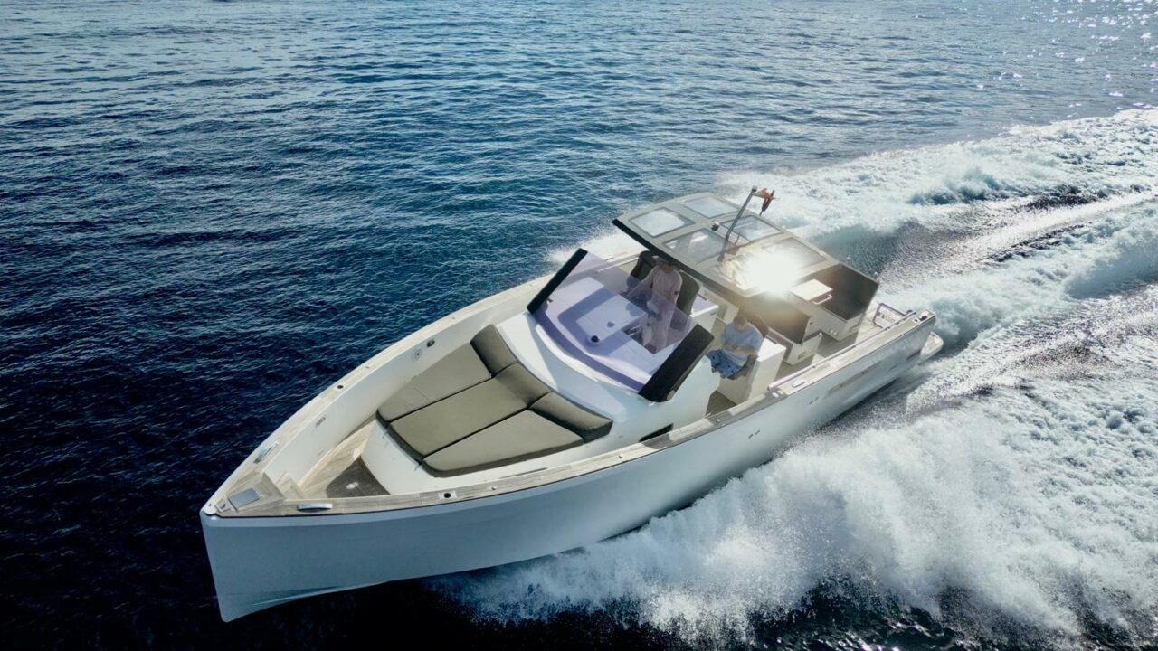 Fjord 40 Open premium charter boat available from Puerto Portals, Mallorca